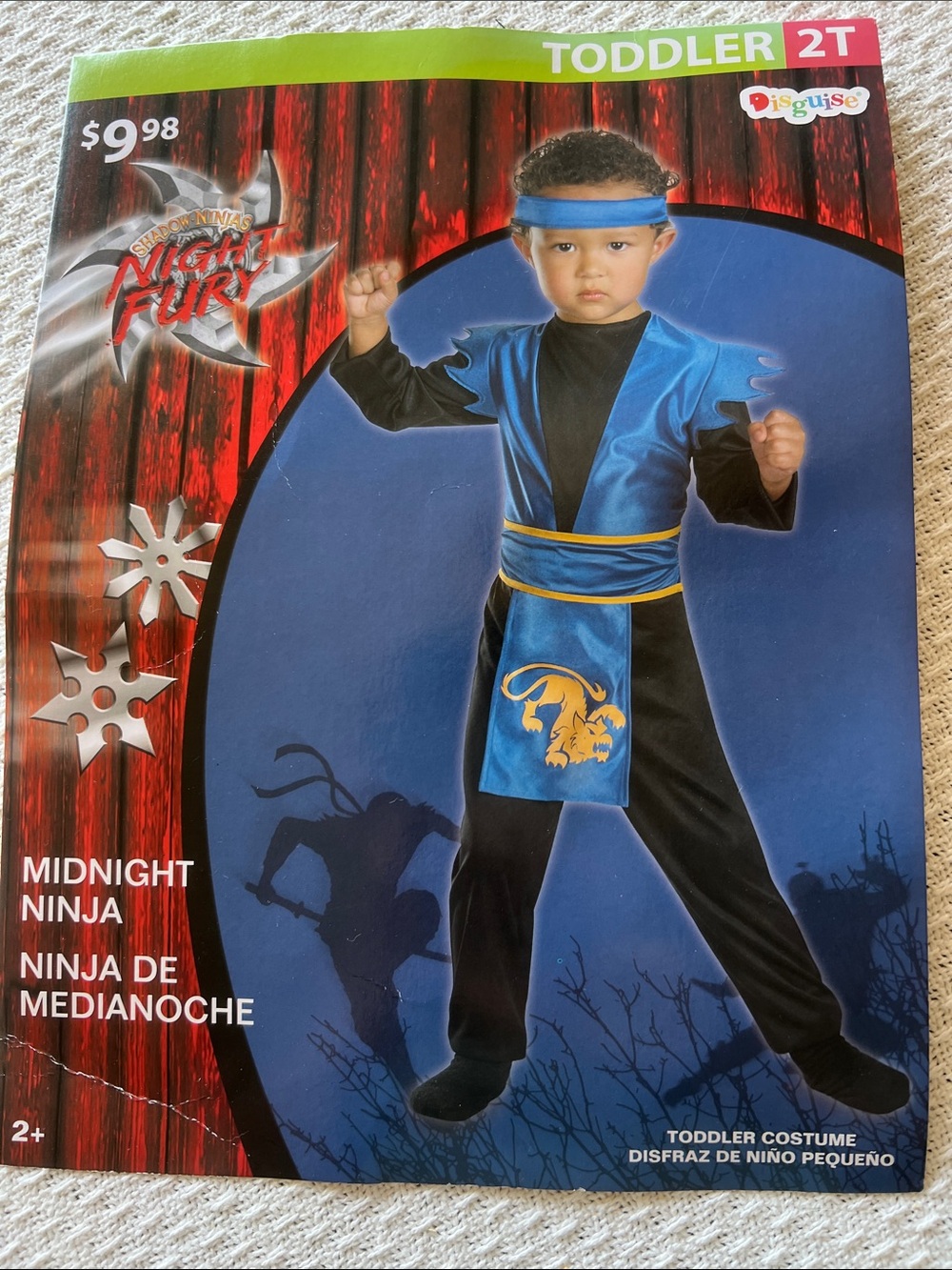 2T Disguise Midnight Ninja Costume